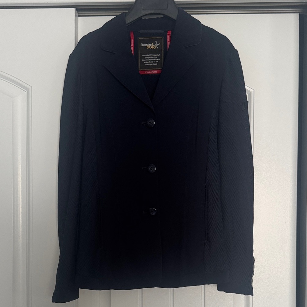 Ladies Treadstep Navy Equestrian Show Coat- Size Small, EUC